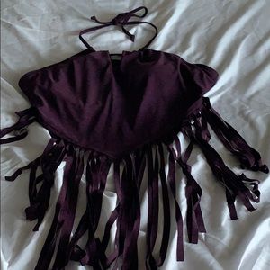 Mossimo xl bikini top with fringe